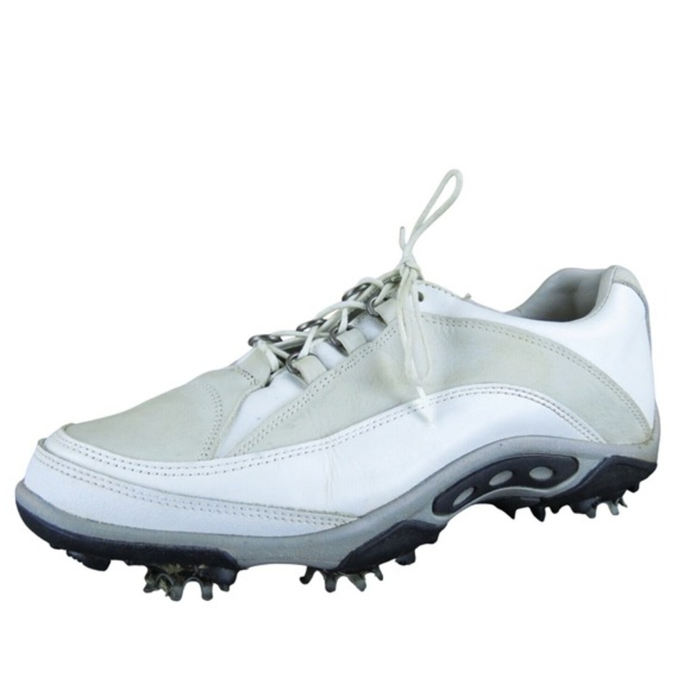 FootJoy Women's Contour IV Sneaker Beige Leather Sz 6.5 Wide Gently Used 2025